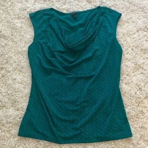 Green Office Top Cowl Neck Size LP